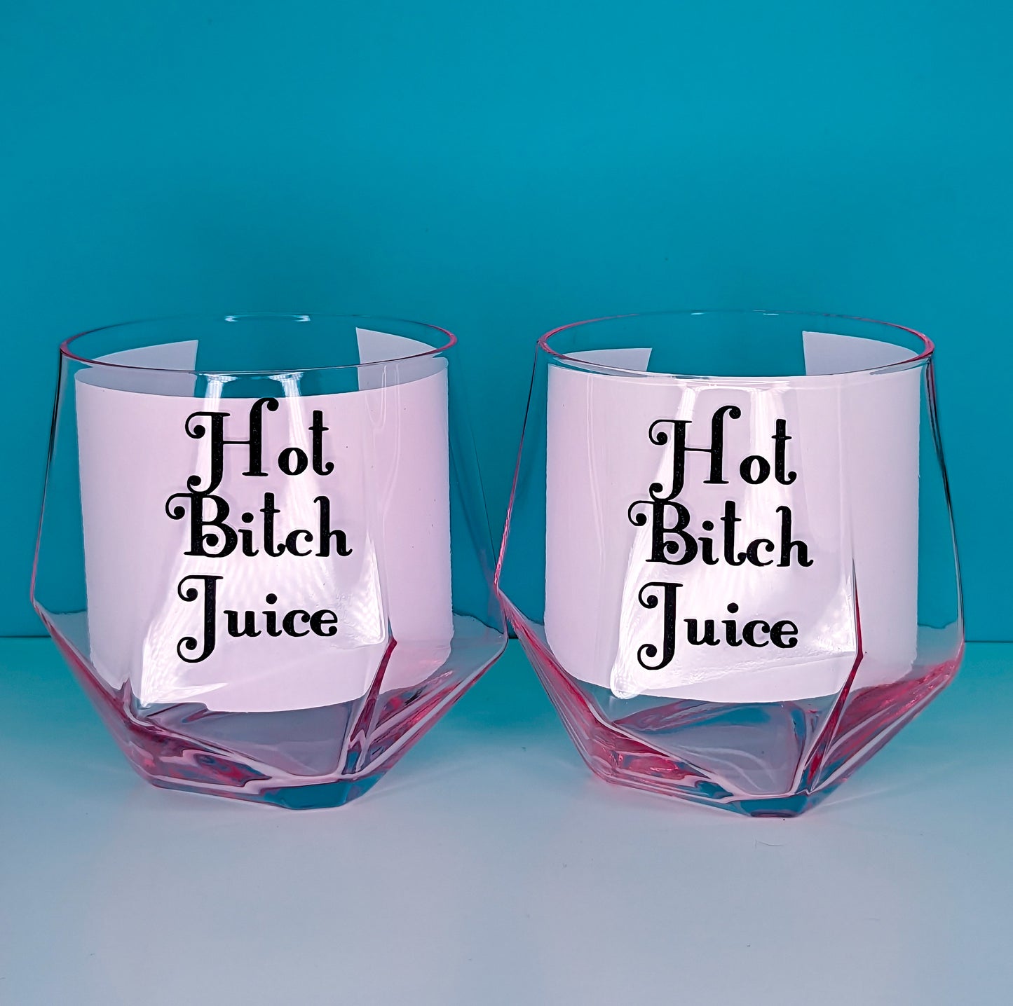 Hot Bitch Juice stemless wine glass