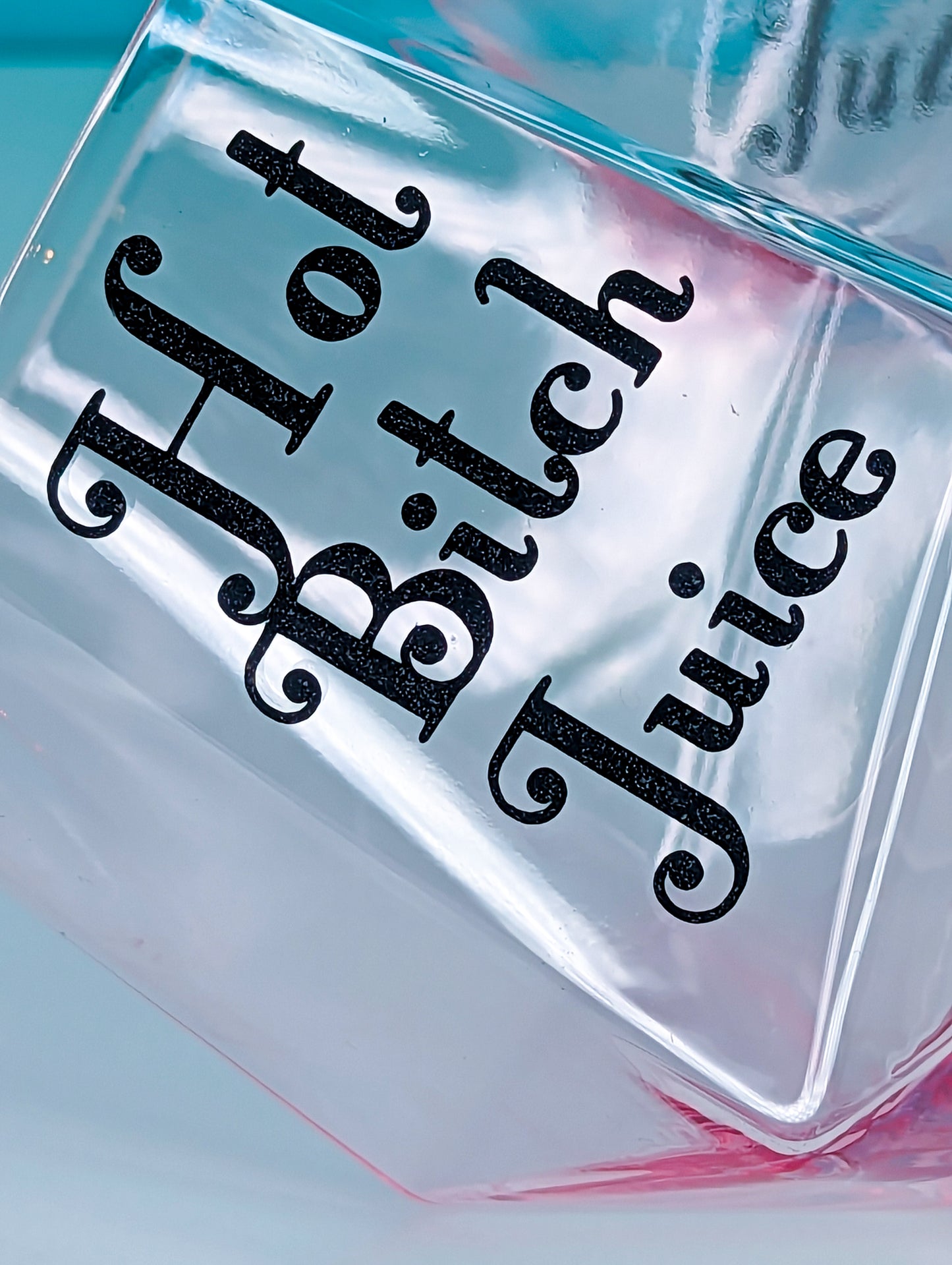 Hot Bitch Juice stemless wine glass